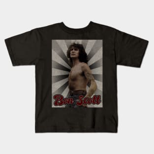 Vintage Classic Bon Scott Kids T-Shirt